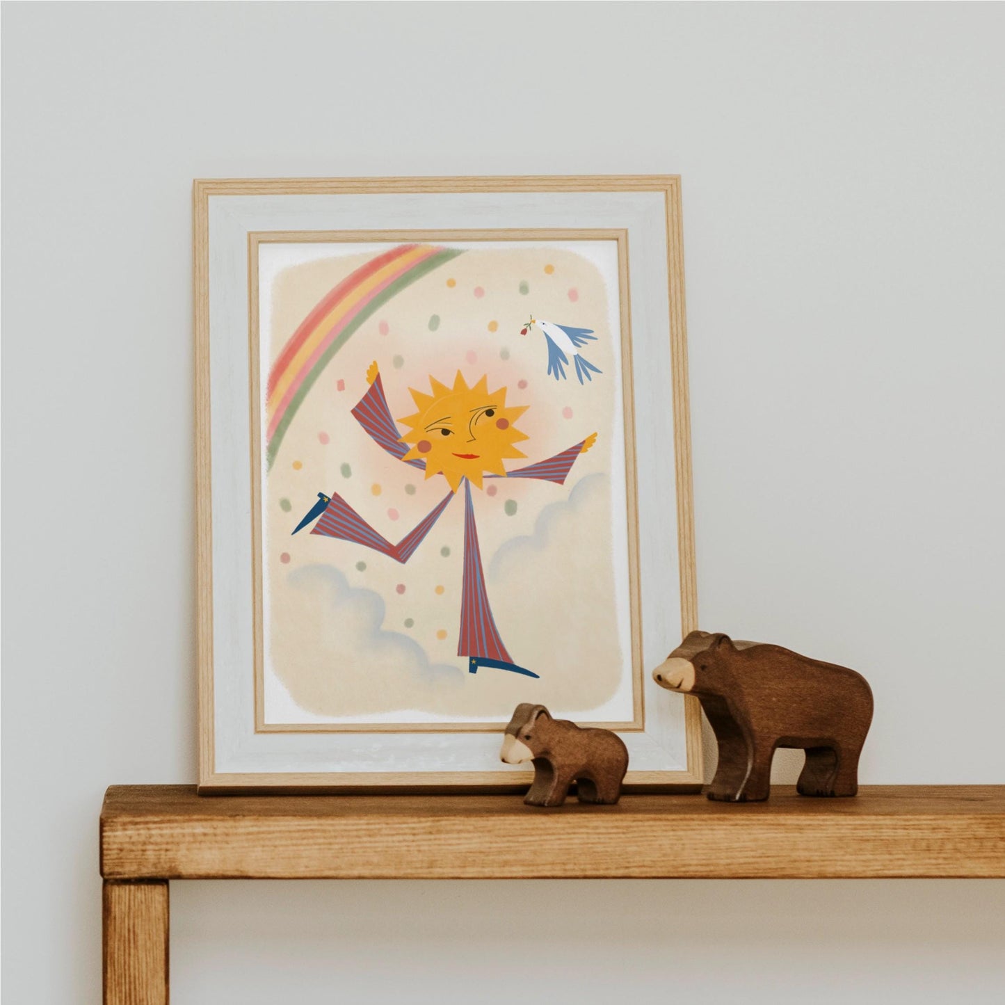 Colourful Sun Dancer Childrens' Bedroom Art Print/Poster