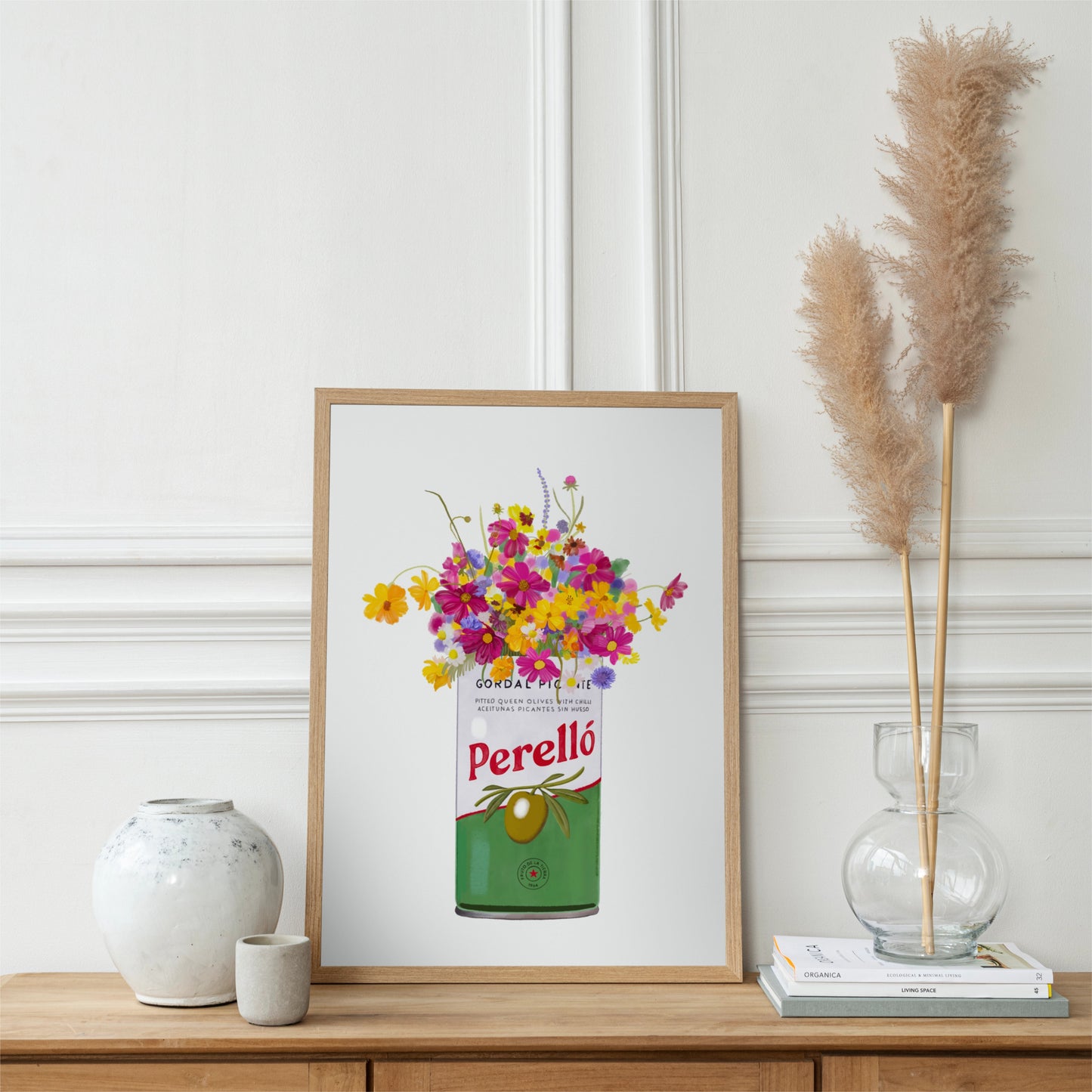 Perello Olives Tin With Wild Flowers