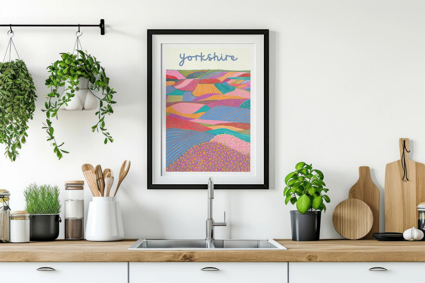 Yorkshire Dales Colourful Landscape Art Print/Poster
