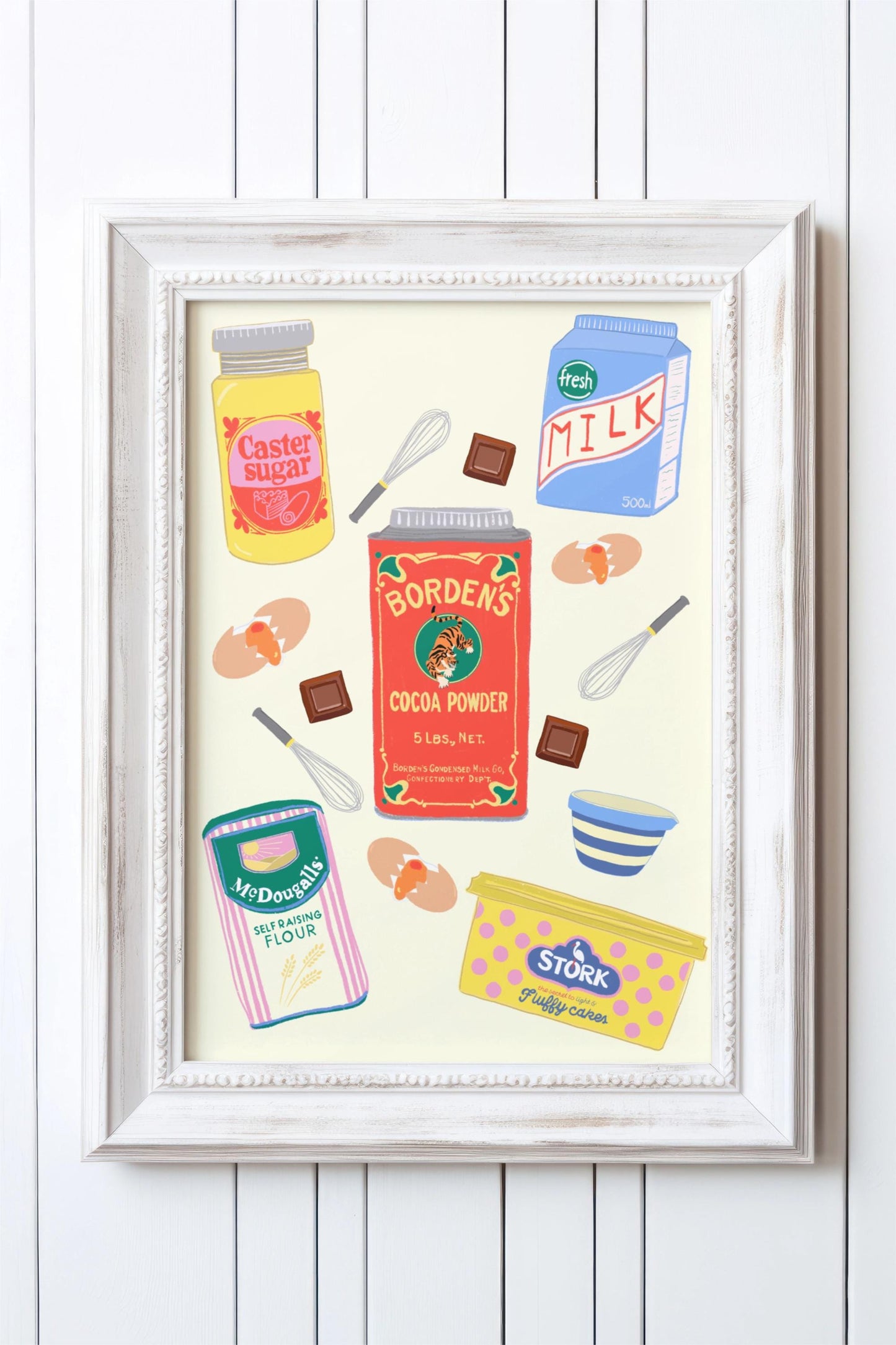 Baking Ingredients Kitchen Poster