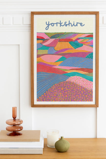 Yorkshire Dales Colourful Landscape Art Print/Poster