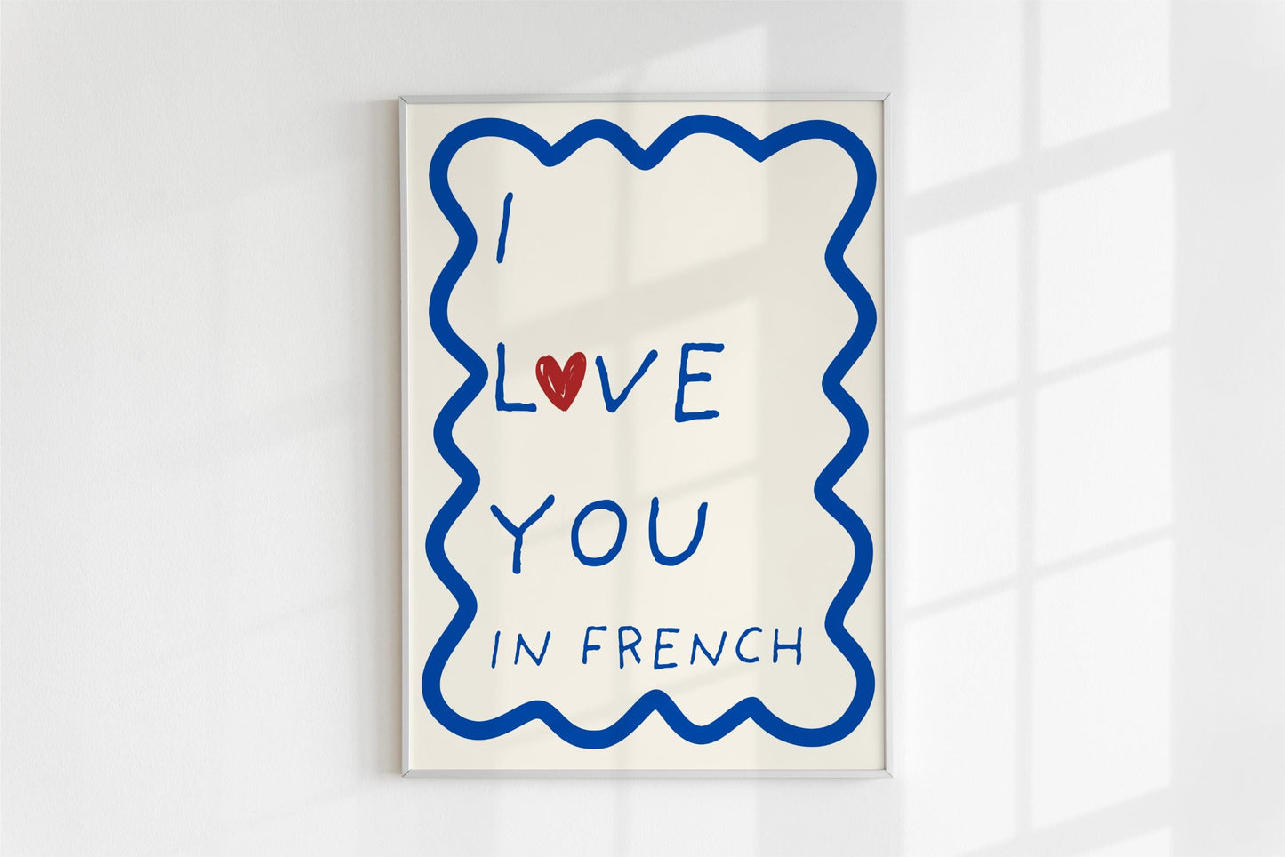 "I love you In French" Poster/Art Print