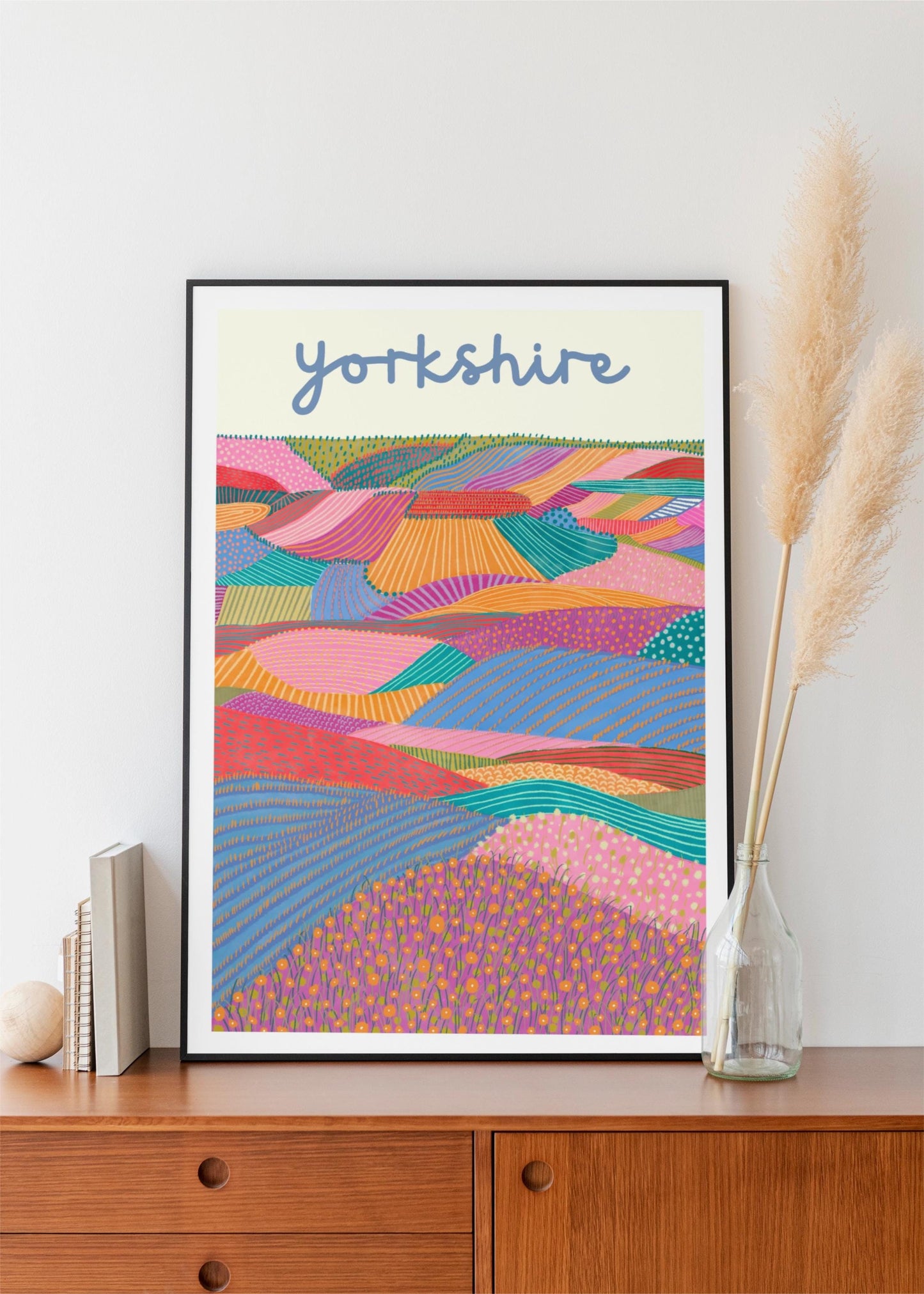 Yorkshire Dales Colourful Landscape Art Print/Poster