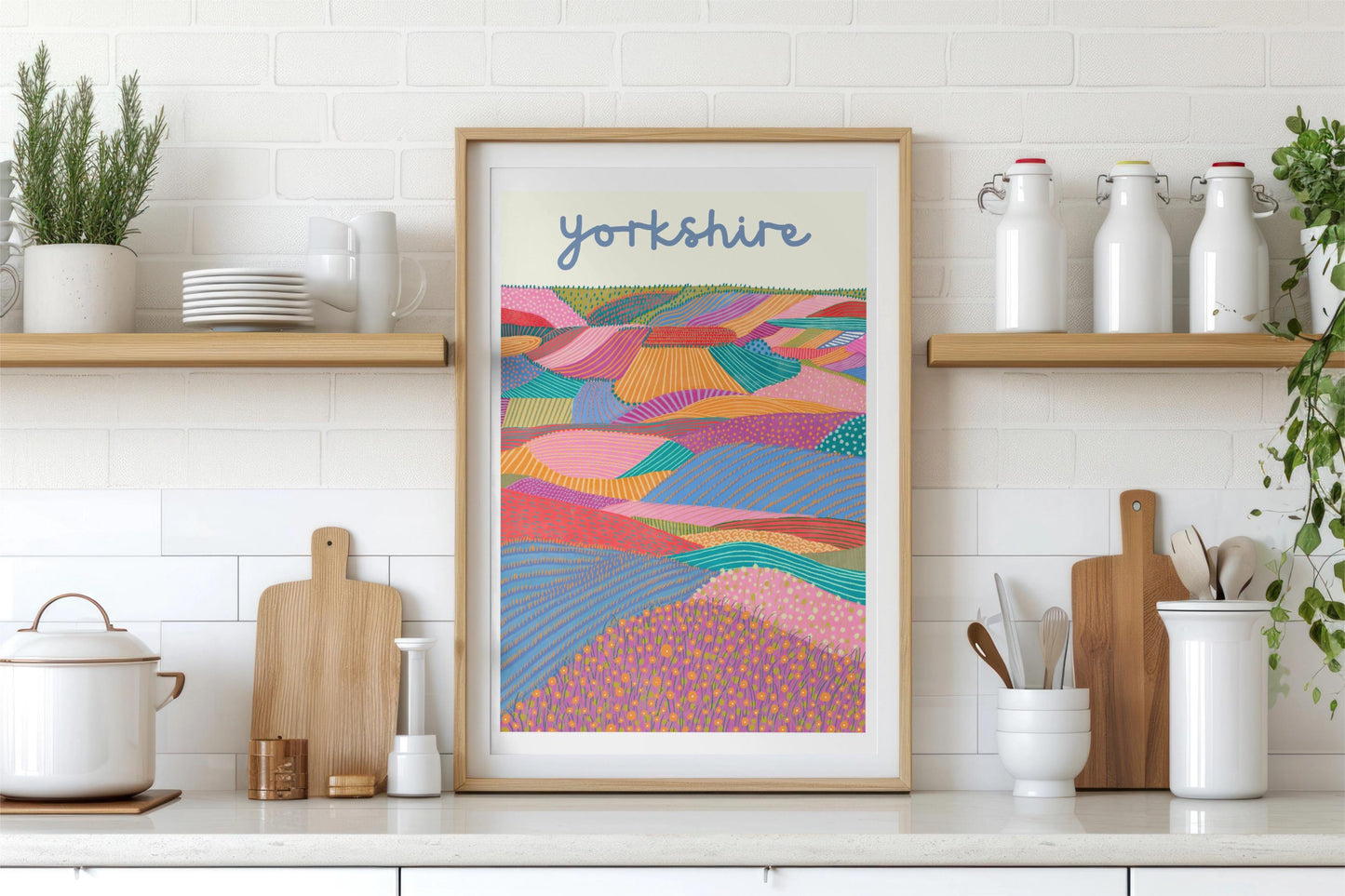 Yorkshire Dales Colourful Landscape Art Print/Poster