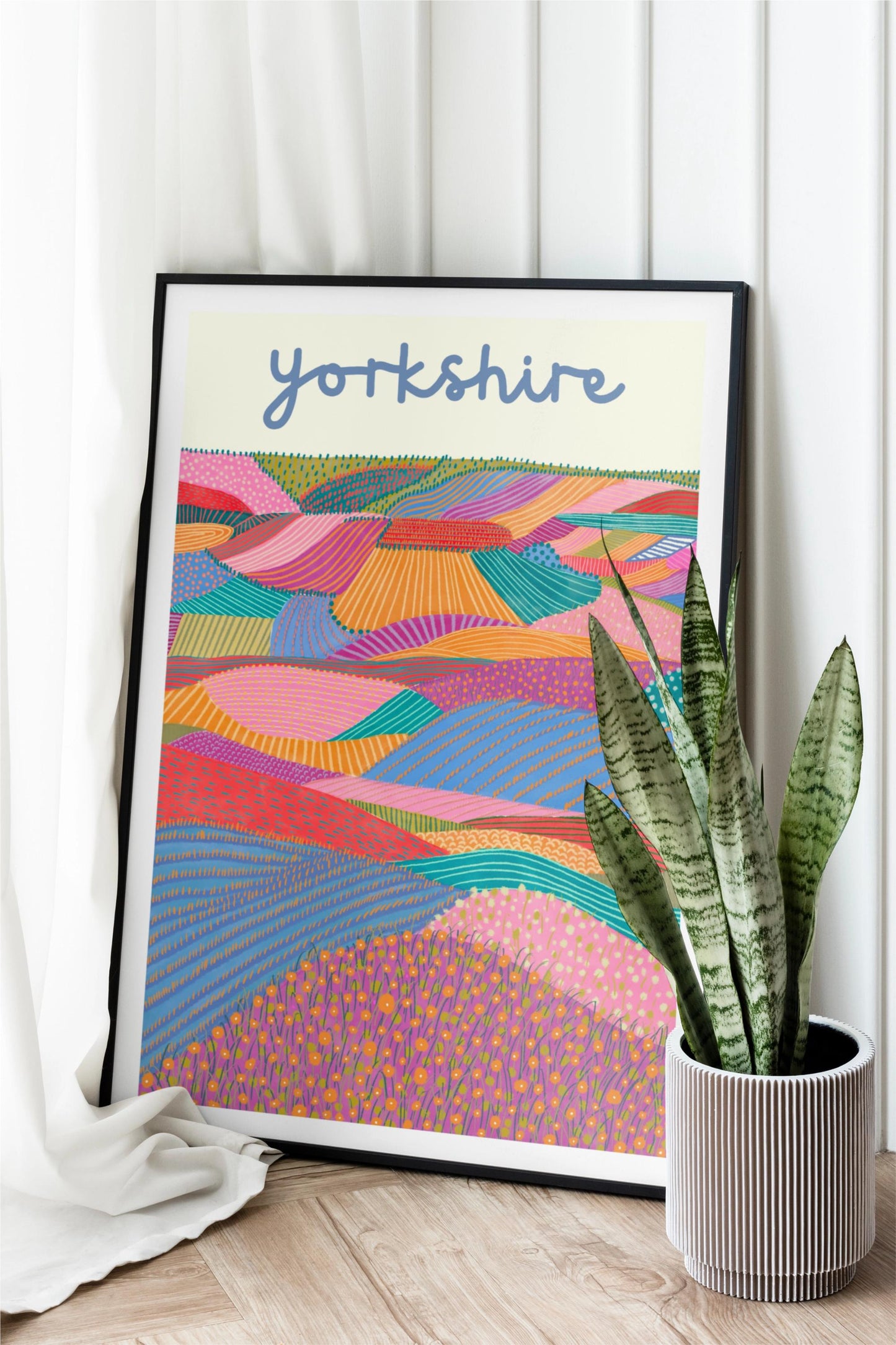 Yorkshire Dales Colourful Landscape Art Print/Poster