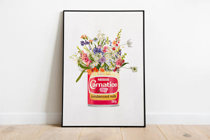 Condensed Milk With Wild Flowers Art Print