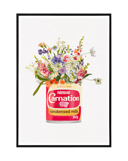 Condensed Milk With Wild Flowers Art Print