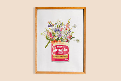 Condensed Milk With Wild Flowers Art Print
