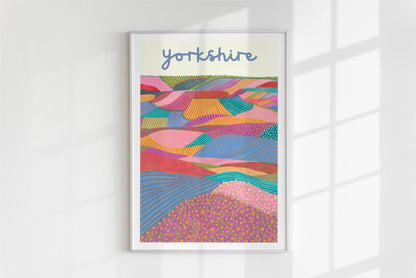 Yorkshire Dales Colourful Landscape Art Print/Poster