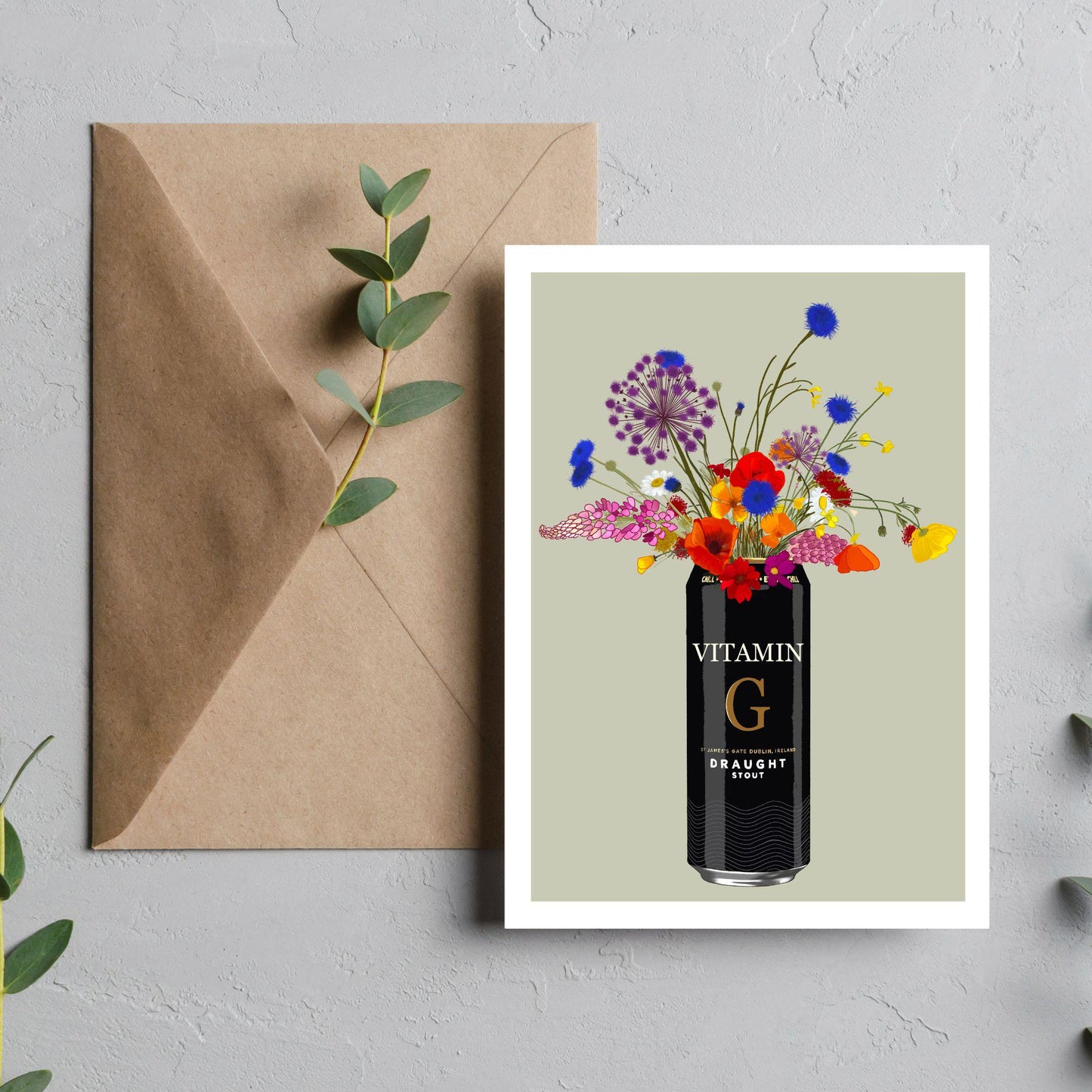 A6 "Vitamin G" Guinness Inspired Card