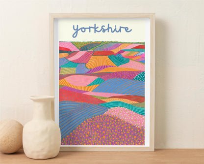 Yorkshire Dales Colourful Landscape Art Print/Poster