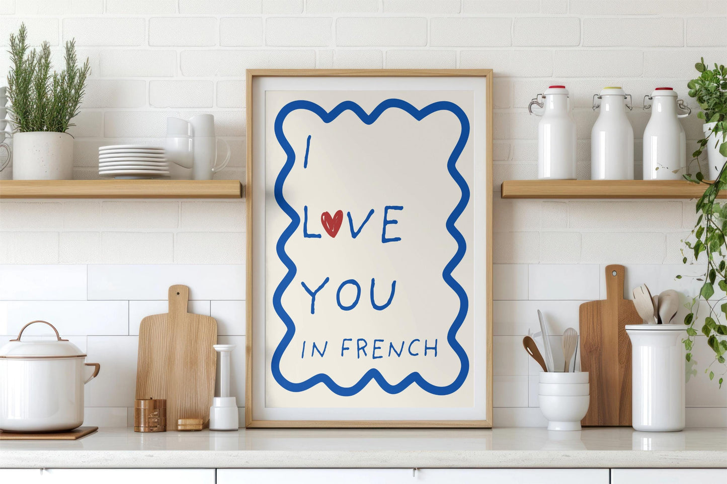 "I love you In French" Poster/Art Print