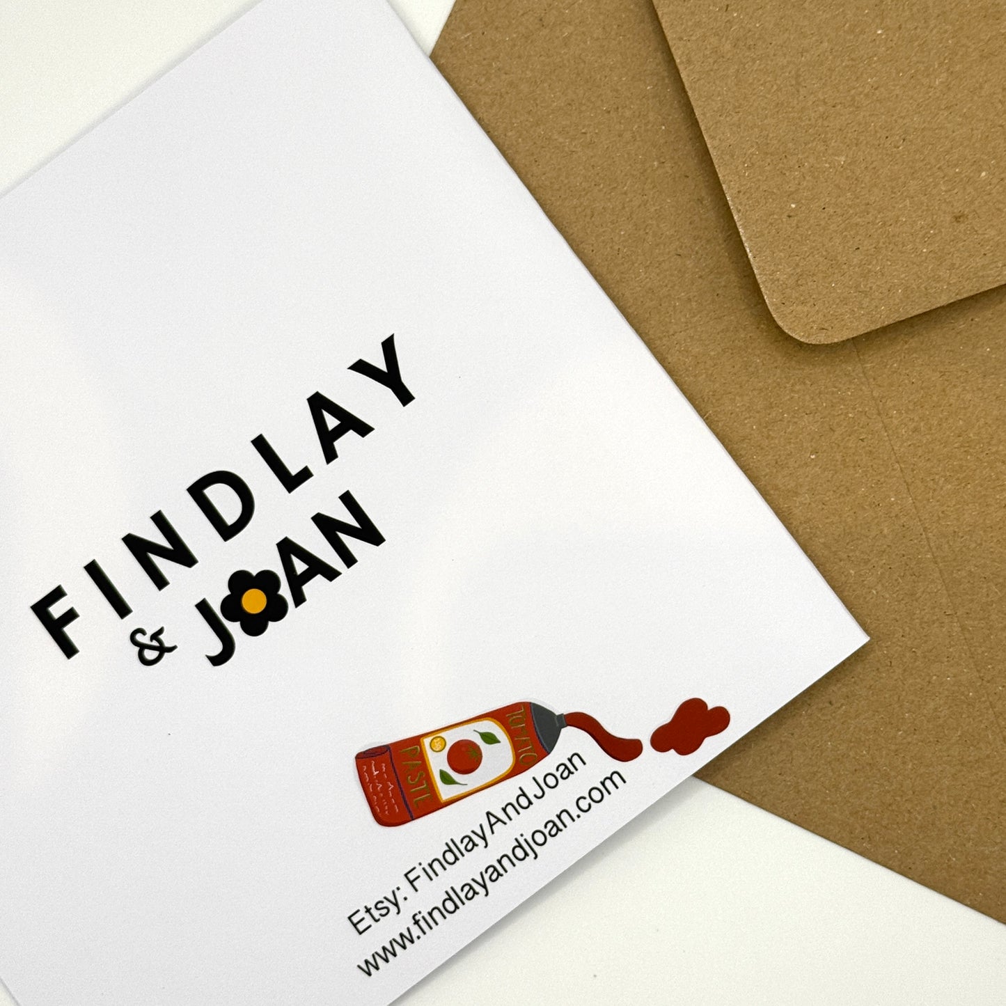 Italian Pasta Foodie Greetings Card | Matte 50x50mm, blank inside